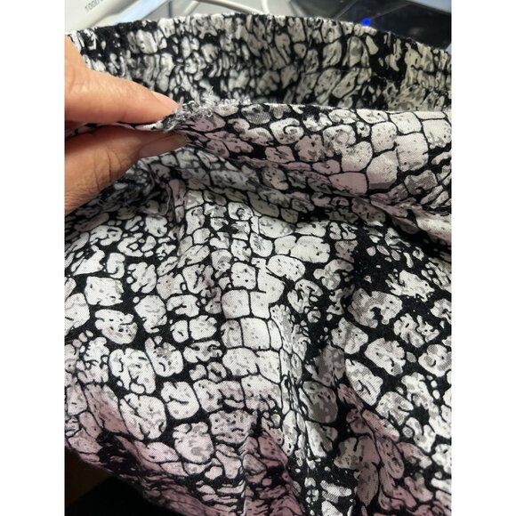 Solitaire Womens elastic Waist Wide Legs Pants Size Large 100% Rayon - Picture 5 of 14